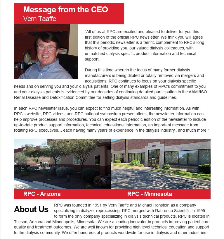 RPC Newsletter – Issue 1 – May 2024